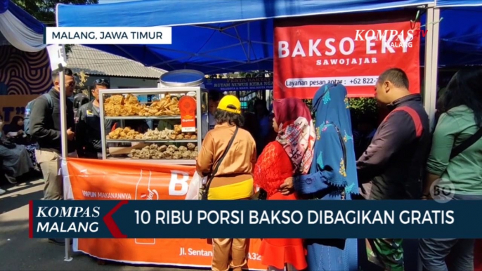 Festival Bakso Malang, 10 Ribu Porsi Bakso Dibagikan Gratis!