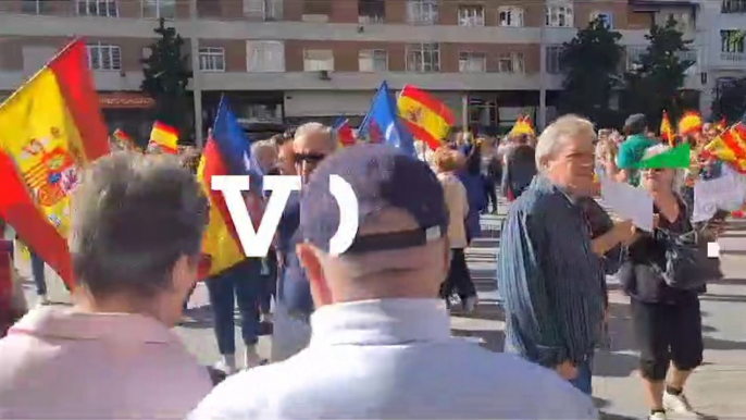 Así se encuentran los alrededores de la avenida Felipe II antes de a de la manifestación del PP contra la amnistía