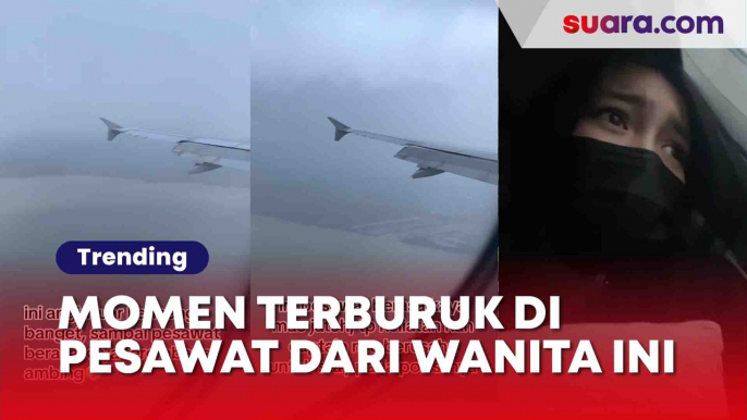 BIkin Merinding! Pengalaman Naik Pesawat saat Cuaca Buruk Bikin Parno