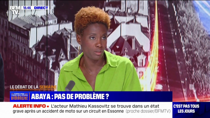 Interdiction de l'abaya à l'école: "S'il y a un problème d'extrémisme, je ne crois pas que la solution soit de poursuivre des vêtements", affirme Rokhaya Diallo