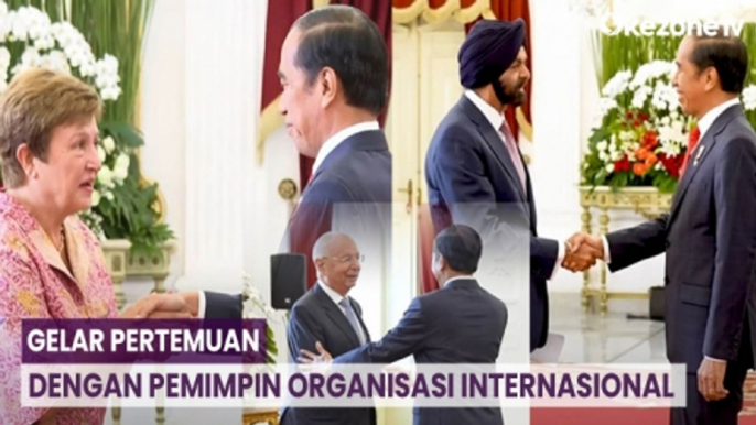 Jokowi Gelar Pertemuan dengan Presiden World Bank hingga Managing Director IMF di Istana