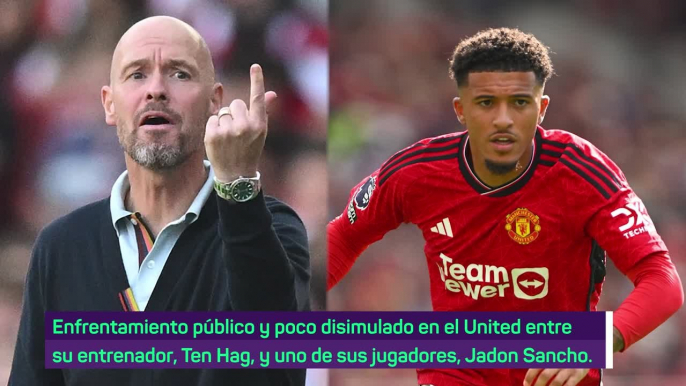 ¡Lío Sancho-Ten Hag en el United!