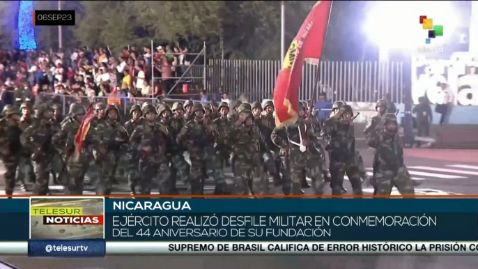 Ejército de Nicaragua realizó un desfile militar con motivo de su 44 aniversario