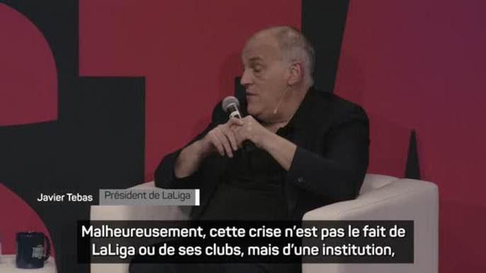 Affaire Rubiales - Tebas : "Nous vivons la plus importante crise de ces dernières années dans le football espagnol"