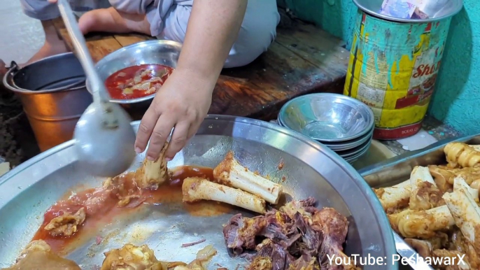 Peshawari Nashta - 200 Kg Shiekh Siri Paye - Head and Legs Fry, Pakistani Street Food in Peshawar