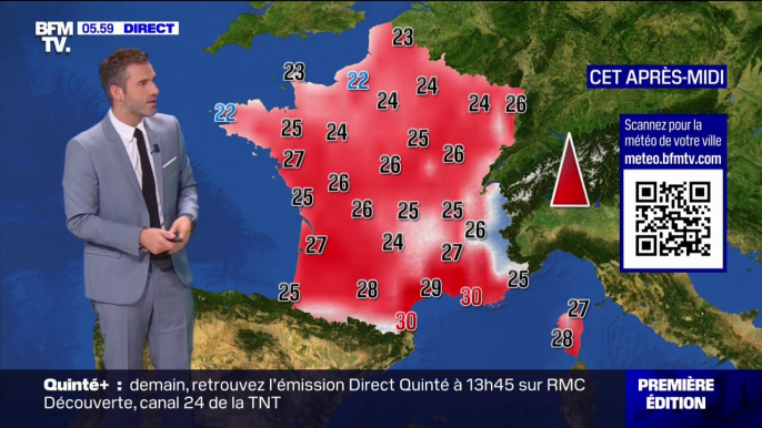 Quelques averses dans l'est de la France mais le soleil de retour dans le ciel, avec des températures comprises entre 22°C et 30°C... La météo de ce jeudi 14 septembre