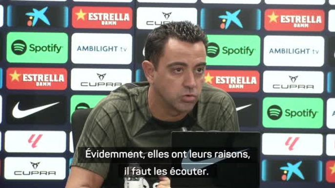 Espagne (F) - Xavi demande à ce qu’on écoute les joueuses “pour le bien du sport espagnol”