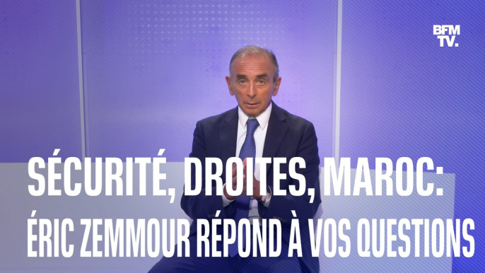 Sécurité, rassemblement des droites, relations avec le Maroc: Eric Zemmour répond à vos questions dans La Capsule de BFM Politique