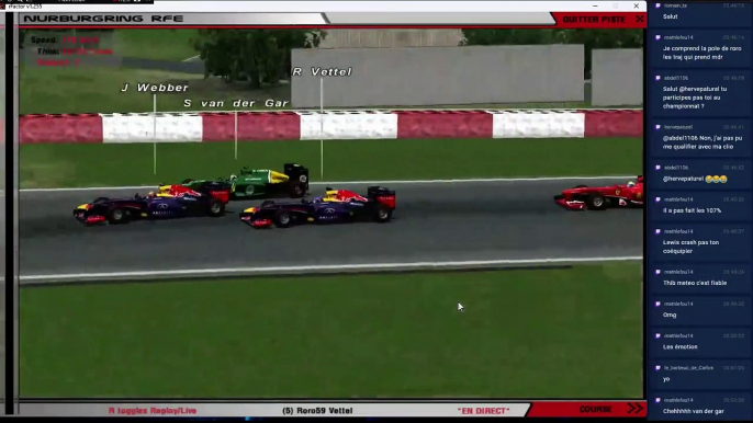 F1Brain S1 - GP d'Allemagne 5/10 - qualifs, course sprint et course principale - rFactor, championnat IA