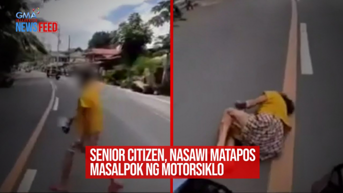 Senior citizen, nasawi matapos masalpok ng motorsiklo | GMA Integrated Newsfeed