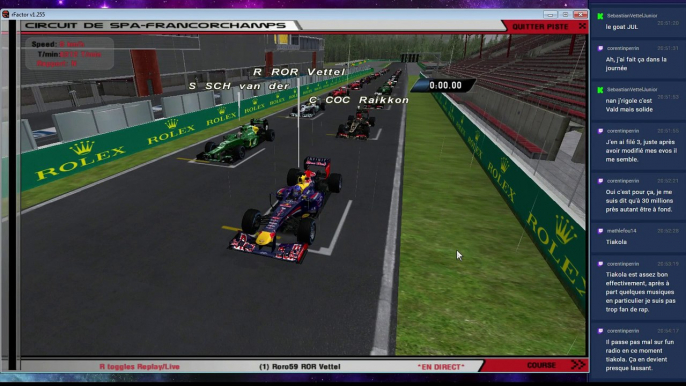 F1Brain S1 - GP de Belgique 6/10 : qualifs, course sprint et course principale | rFactor IA league