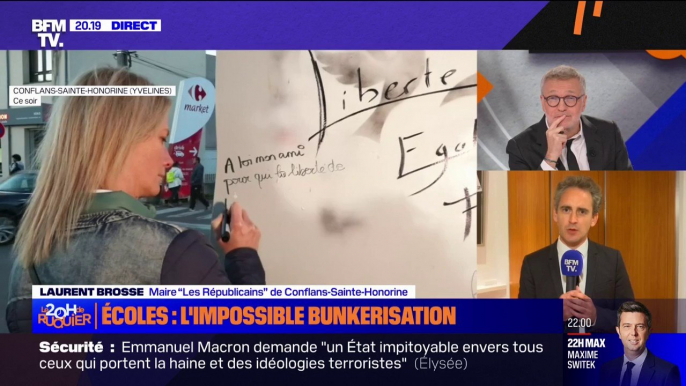 "L'assassinat de Dominique Bernard a ravivé des souvenirs douloureux": Laurent Brosse, maire LR de Conflans-Sainte-Honorine, où Samuel Paty a été assassiné, témoigne sur BFMTV