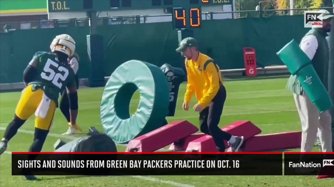 Sights and Sounds from Green Bay Packers Practice on Oct. 16