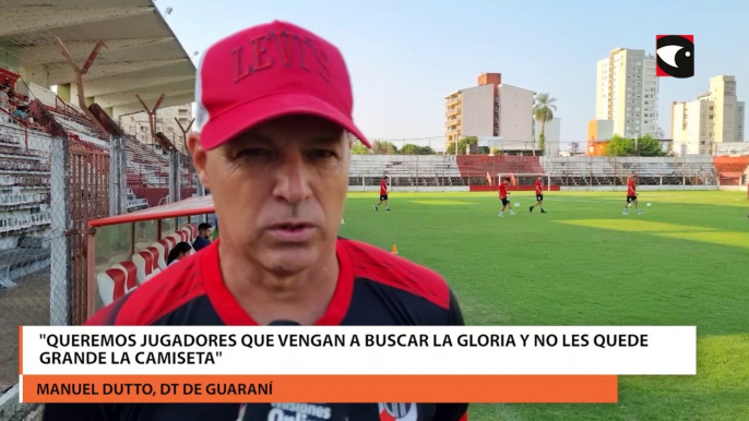 Guaraní Antonio Franco comenzó la pretemporada "Queremos jugadores que vengan a buscar la gloria y no les quede grande la camiseta"