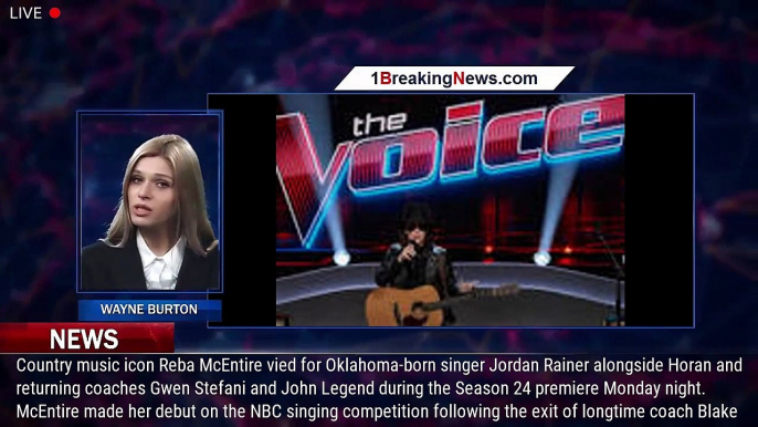 'The Voice': Reba McEntire picks up 4-chair singer Jordan Rainer after