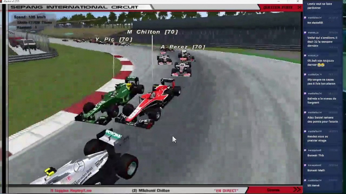 F1Brain S1 - GP de Malaisie 2/10 : qualifs, course sprint et course principale | rFactor IA League