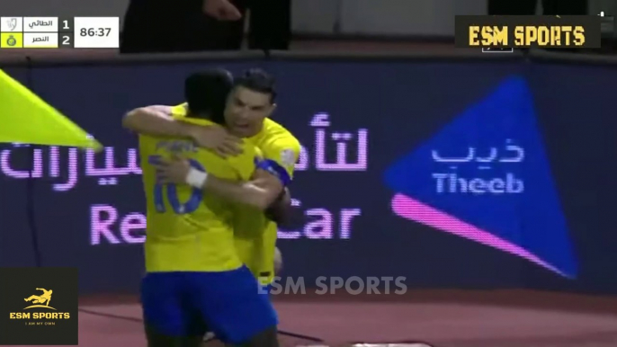 Al Nassr vs Al Taee 2-1 All Goals & Highlights 2023 Ronaldo goal