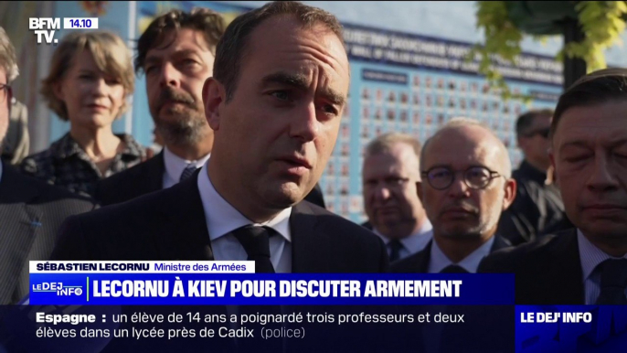 Guerre en Ukraine: le ministre des Armées Sébastien Lecornu est à Kiev pour "proposer des solutions innovantes à l'armée ukrainienne"