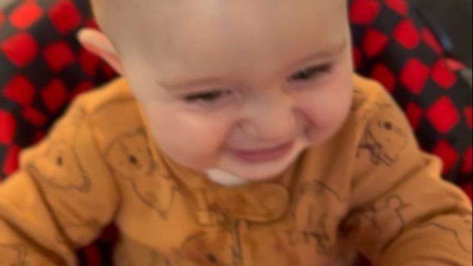 'This is so cute!' - Cute little toddler giggles uncontrollably *Heartwarming Moment*