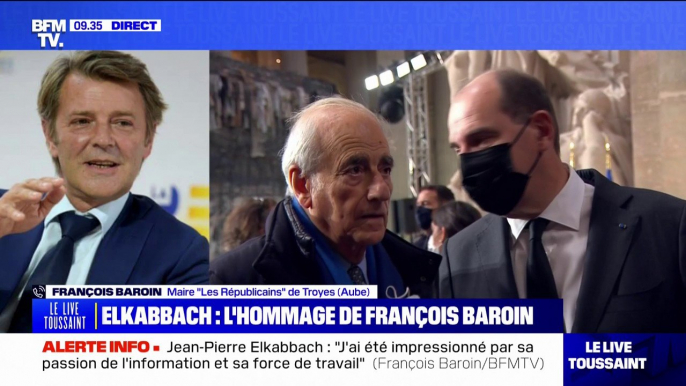 Mort de Jean-Pierre Elkabbach: "Je n'ai jamais vu quelqu'un aussi curieux, aussi passionné de l'information" affirme François Baroin (maire de Troyes)