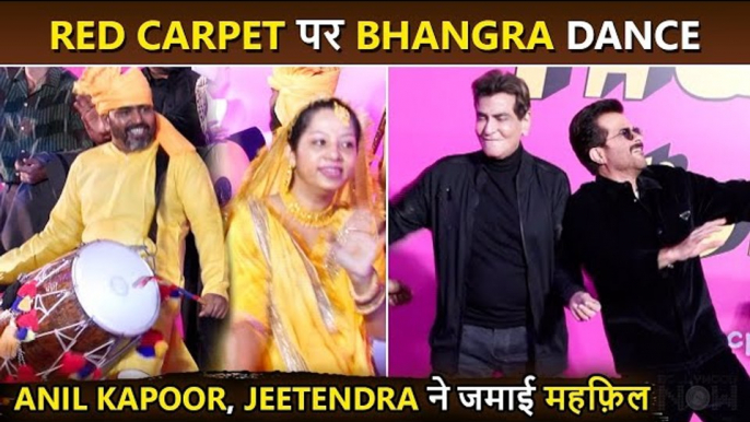 Anil Kapoor, Jeetendra Energetic Bhangra, Dance On Dhol Beat Red Carpet Thank You For Coming