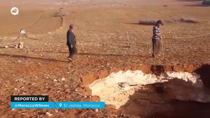 A huge sinkhole suddenly appears in Morocco after the earthquake