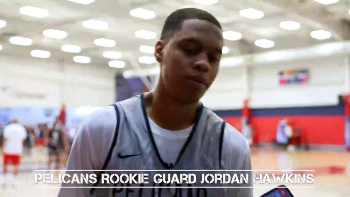 Jordan Hawkins Interview at Pelicans Training Camp