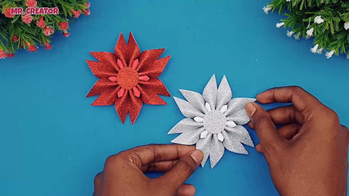 DIY Christmas Crafts | Christmas Snowflakes Making Ideas | Handmade Christmas Tree Ornaments