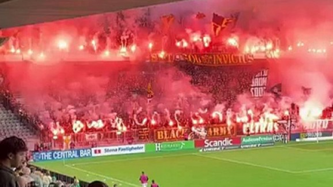 Pyroshow of Hammarby IF vs AIK 03.09.2023. #ultras #superfans #ultrasworld #pyroshow