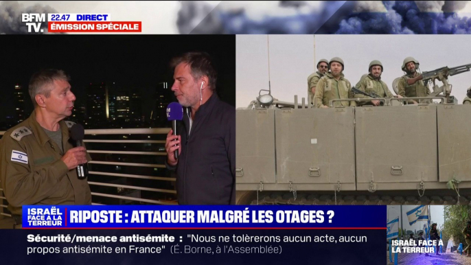 Olivier Rafowicz (colonel de réserve de l'armée israélienne): "La présence des otages est un problème d'une importance gigantesque, mais ceci ne va pas empêcher l'armée israélienne d'aboutir à l'anéantissement total du Hamas et du Jihad islamique"