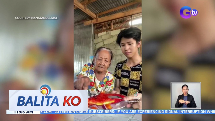 83-anyos na lola, pinapasaya ng kanyang apo sa tulong ng mga paandar video | BK
