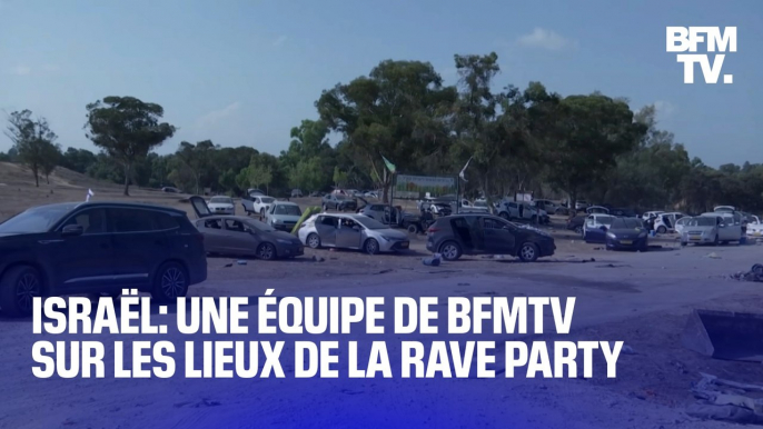 Israël: une équipe de BFMTV s'est rendue sur les lieux de la rave party, 4 jours après le drame