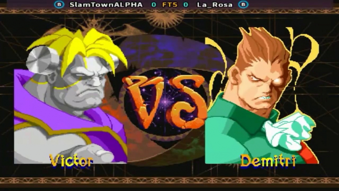 SlamTownALPHA vs La_Rosa FT5 - Vampire Savior_ The Lord of Vampire