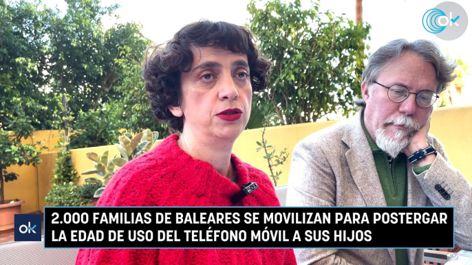 2.000 familias de Baleares se movilizan para postergar la edad de uso del teléfono móvil a sus hijos