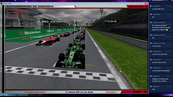 F1Brain S1 - GP d'Italie 7/10 - qualifs, course sprint et course principale - rFactor IA league