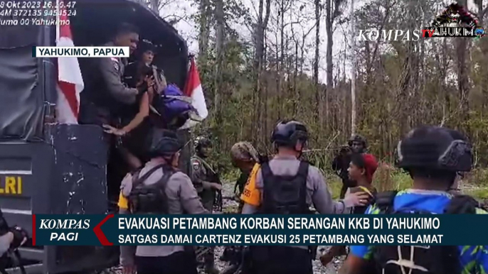 Satgas Damai Cartenz Evakuasi 25 Petambang dari Serangan KKB di Yahukimo