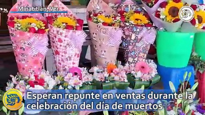 Comerciantes de flores esperan repunte en ventas durante la celebración del día de muertos