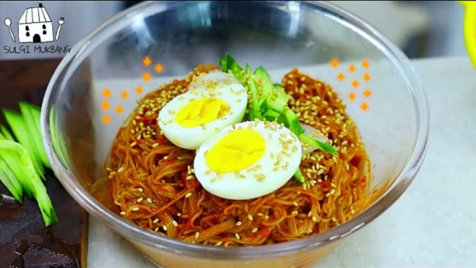 ASMR MUKBANG| Spicy Buckwheat noodles and various Dumplings(Boiled, Fried, Kimchi, Shrimp).