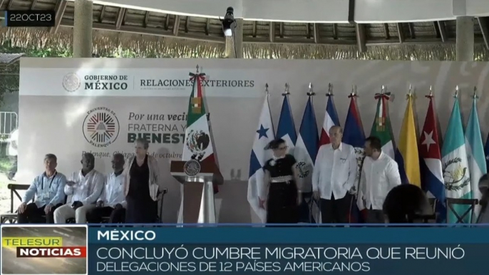 Cumbre migratoria en México reunió representaciones de 12 países americanos