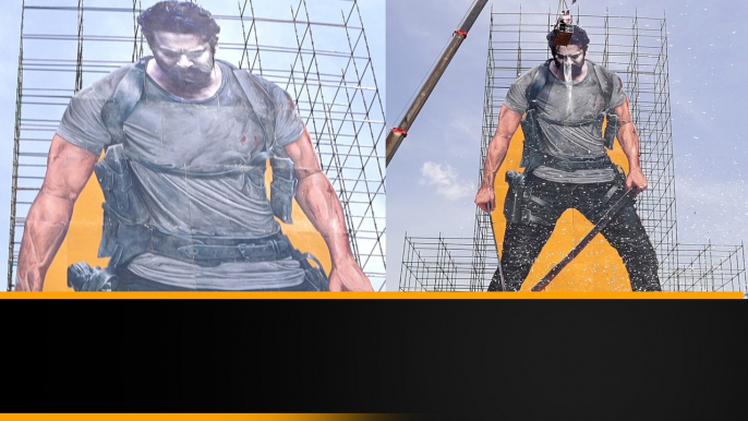 Salaar Prabhas Biggest Cutout ఘనంగా Prabhas జన్మదిన వేడుకలు | Telugu Filmibeat