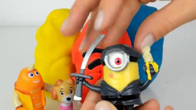 Paw patrol Play doh Kinder Surprise eggs Minions Disney Toys Tom and Jerry Egg