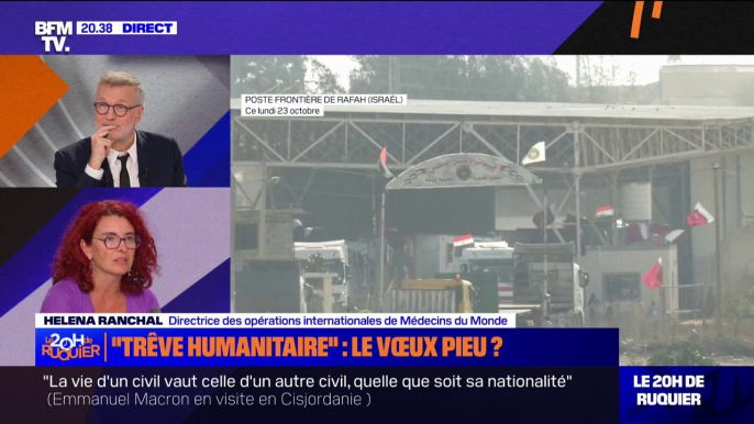 Aide humanitaire à Gaza: "C'est extrêmement compliqué pour toutes les ONG qui sont là", affirme Helena Ranchal (directrice des opérations internationales de Médecins du Monde)