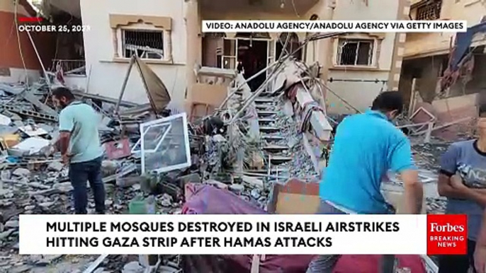 Multiple Mosques In Gaza Are Destroyed In Israeli Airstrikes Responding To Hamas Attacks