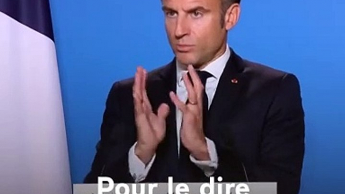 Guerre contre le Hamas : Regardez le Président Emmanuel Macron qui a appelé à une "trêve humanitaire"  "organiser la protection" des populations civiles dans la bande de Gaza