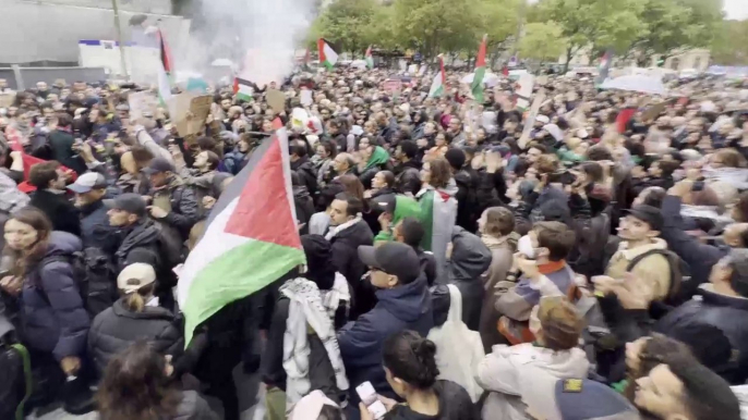 Manifestation pro Palestine à Paris : des milliers de personnes dans les rues malgré l'interdiction