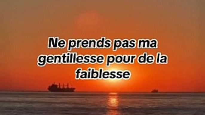 Ne prends pas ma gentillesse pour de la faiblesse #citations #fyp #proverbe #citation #citationdujour #motivation #conseil