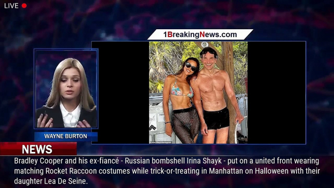 Bradley Cooper and ex-fiancé Irina Shayk dress up like Rocket Raccoon as
