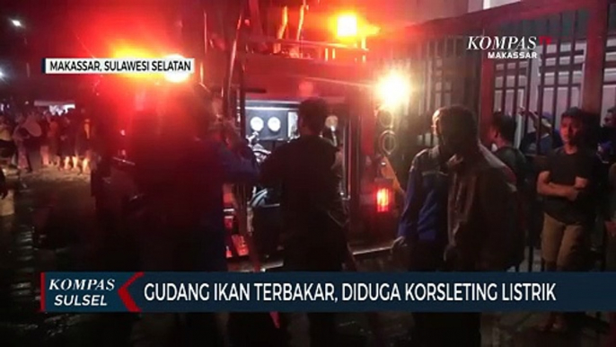 Gudang Ikan Terbakar, Diduga Korsleting Listrik