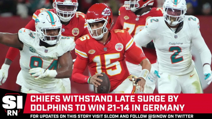 Chiefs Hold On to Beat Dolphins 21-14 In Germany