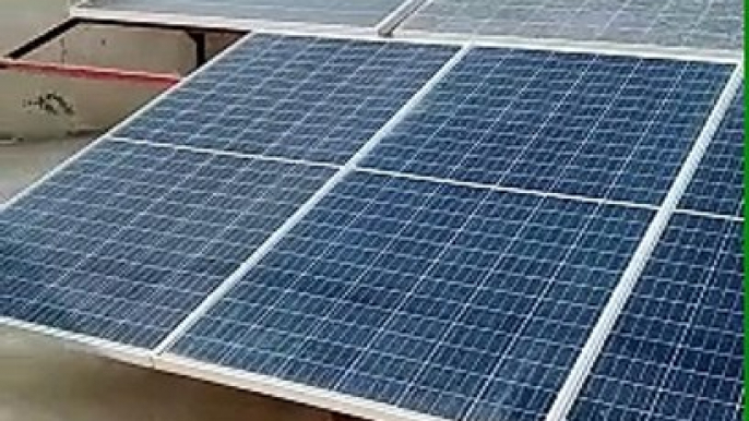 Installe solar panels to save electricity